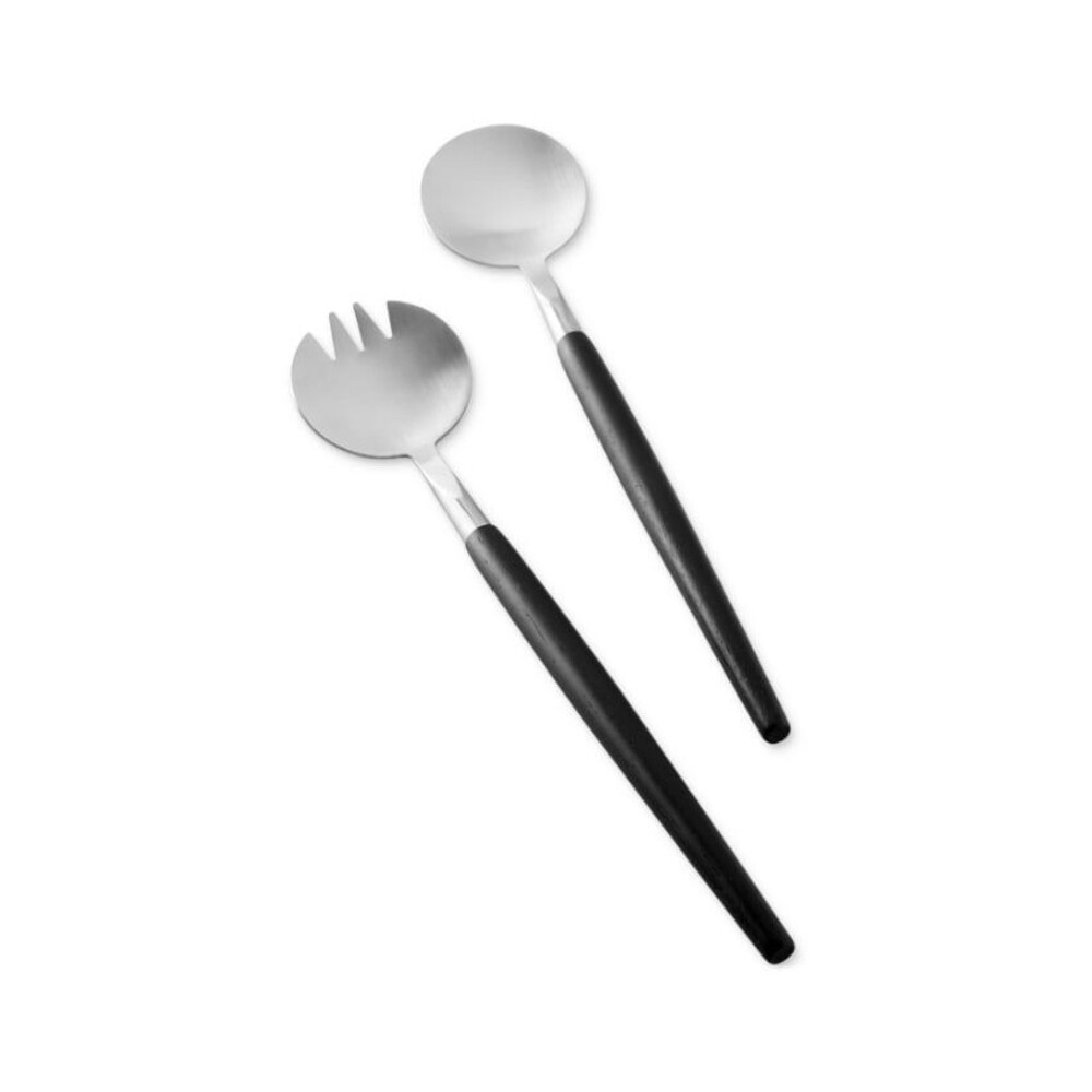 The Cellar 2-Pc. Wood & Metal Salad Server Set